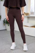 Leggings 26.1877 Rippenstrick, Farbe Dunkle Schokolade, 42(S), 44(M), 46(L), 48(XL)