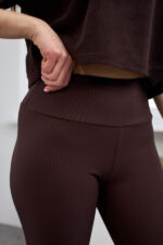 Leggings 26.1877 Rippenstrick, Farbe Dunkle Schokolade, 42(S), 44(M), 46(L), 48(XL) - Image 4