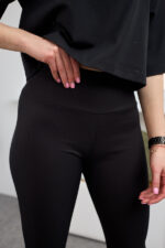 Legginsy 26.1877 prążkowana dzianina, kolor Czarny, 42(S), 44(M), 46(L), 48(XL) - Image 4