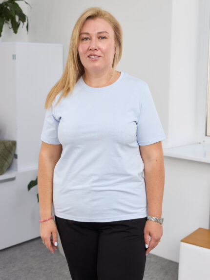 Футболка 26.5.18 б Супрем, колір Небесний, 48(XL), 50(ХХL), 52(3XL)