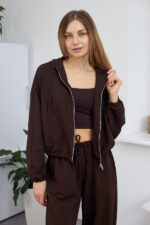 Костюм 26.2912 н Трикотаж двухнитка, колір Темний шоколад, 40(XS), 42(S), 44(М) - Зображення 6