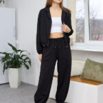 Костюм 26.2912 н Трикотаж двухнитка, колір Чорний, 40(XS), 42(S), 44(М)