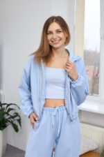 Костюм 26.2912 н Трикотаж двухнитка, колір Небесний, 40(XS), 42(S), 44(М) - Зображення 6