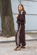 Komplet 26.2908 dzianina dresowa dwunitkowa, kolor Ciemna czekolada, 40(XS), 42(S), 44(M) - Image 3