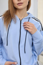 Костюм 26.2908 н Трикотаж двухнитка, колір Блакитний, 40(XS), 42(S), 44(М) - Зображення 4