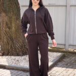 Komplet 26.2923 dzianina dresowa dwunitkowa, kolor Ciemna czekolada, 42(S), 44(M), 46(L), 48(XL)