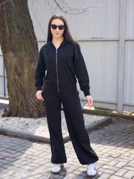 Костюм 26.2923 н Трикотаж двухнитка, колір Чорний, 42(S), 44(М), 46(L), 48(XL)