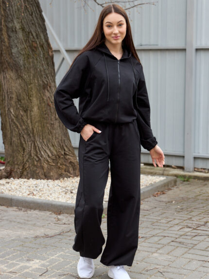 Костюм 26.2925 н Трикотаж двухнитка, колір Чорний, 40(XS), 42(S), 44(М)