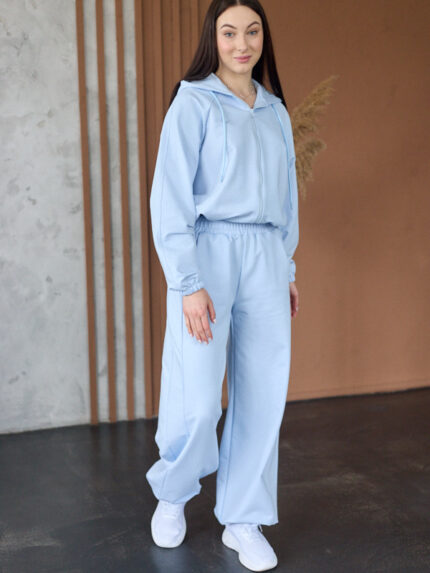 Костюм 26.2925 н Трикотаж двухнитка, колір Небесний, 40(XS), 42(S), 44(М)