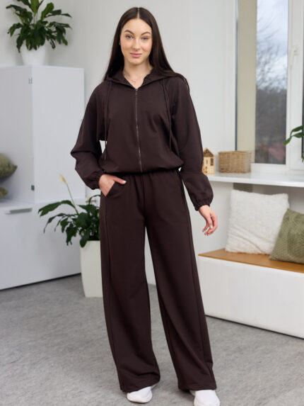 Костюм 26.2925 н Трикотаж двухнитка, колір Темний шоколад, 40(XS), 42(S), 44(М)