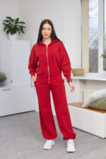 Komplet 26.2923 dzianina dresowa dwunitkowa, kolor Czerwony, 42(S), 44(M), 46(L), 48(XL)