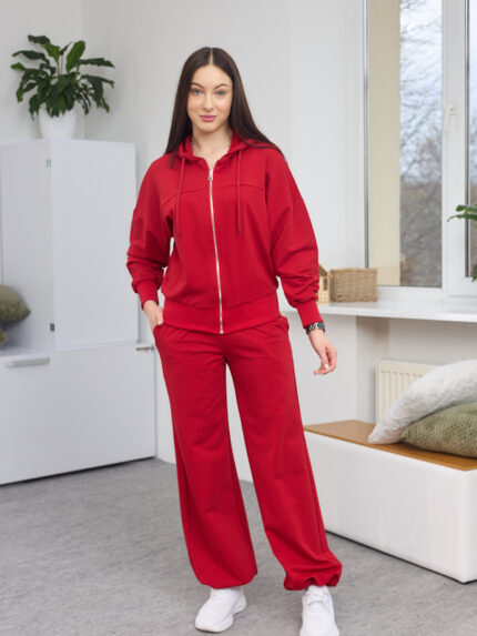 Костюм 26.2923 н Трикотаж двухнитка, колір Червоний, 42(S), 44(М), 46(L), 48(XL)