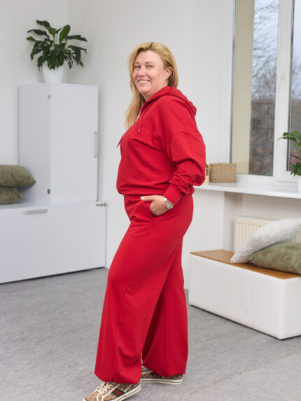 Костюм 26.2923 б Трикотаж двухнитка, колір Червоний, 48(XL), 50(ХХL), 52(3XL)