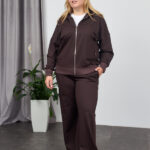 Set 26.2923 Zweifaden-Strickstoff, Farbe Dunkle Schokolade, 48(XL), 50(XXL), 52(3XL)