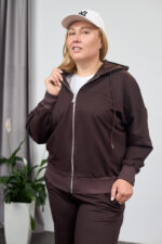 Set 26.2923 Zweifaden-Strickstoff, Farbe Dunkle Schokolade, 48(XL), 50(XXL), 52(3XL) - Image 6