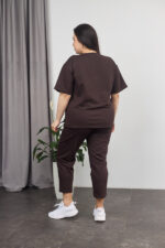 Костюм 26.2678 с.б Трикотаж двухнитка, колір Темний шоколад, 52(3XL), 54(4XL), 56(5XL) - Зображення 2