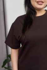 Костюм 26.2678 с.б Трикотаж двухнитка, колір Темний шоколад, 52(3XL), 54(4XL), 56(5XL) - Зображення 4