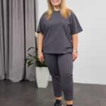 Костюм 26.2678 б Трикотаж двухнитка, колір Графіт, 48(XL), 50(ХХL), 52(3XL)