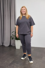 Костюм 26.2678 б Трикотаж двухнитка, колір Графіт, 48(XL), 50(ХХL), 52(3XL)