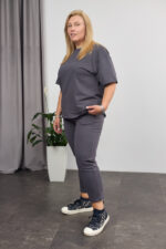 Костюм 26.2678 б Трикотаж двухнитка, колір Графіт, 48(XL), 50(ХХL), 52(3XL) - Зображення 3
