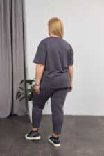 Костюм 26.2678 б Трикотаж двухнитка, колір Графіт, 48(XL), 50(ХХL), 52(3XL) - Зображення 2