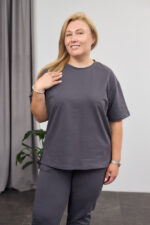 Костюм 26.2678 б Трикотаж двухнитка, колір Графіт, 48(XL), 50(ХХL), 52(3XL) - Зображення 5