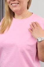 Костюм 26.2678 с.б Трикотаж двухнитка, колір Рожевий, 52(3XL), 54(4XL), 56(5XL) - Зображення 4