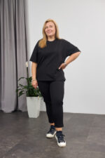 Костюм 26.2678 с.б Трикотаж двухнитка, колір Чорний, 52(3XL), 54(4XL), 56(5XL)