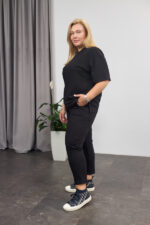 Костюм 26.2678 с.б Трикотаж двухнитка, колір Чорний, 52(3XL), 54(4XL), 56(5XL) - Зображення 3