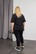 Костюм 26.2678 с.б Трикотаж двухнитка, колір Чорний, 52(3XL), 54(4XL), 56(5XL) - Зображення 2