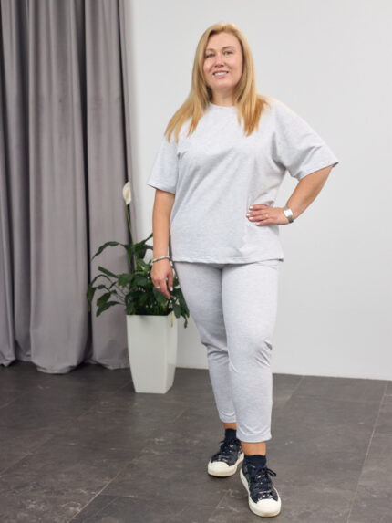 Костюм 26.2678 б Трикотаж двухнитка, колір Меланж, 48(XL), 50(ХХL), 52(3XL)