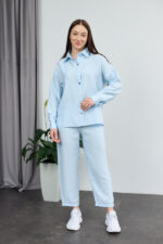 Set 26.2944 in boho, culoare Albastru cer, 42(S), 44(M), 46(L) - Image 6