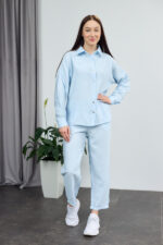 Set 26.2944 in boho, culoare Albastru cer, 42(S), 44(M), 46(L) - Image 3