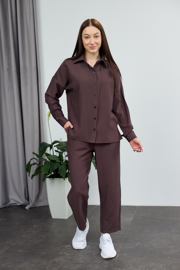 sera7760 Set 26.2944 in boho, culoare Ciocolata inchisa, 42(S), 44(M), 46(L) - Image 1
