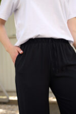 Hosen 26.2937 amerikanischer Krepp, Farbe Schwarz, 40(XS), 42(S), 44(M) - Image 4