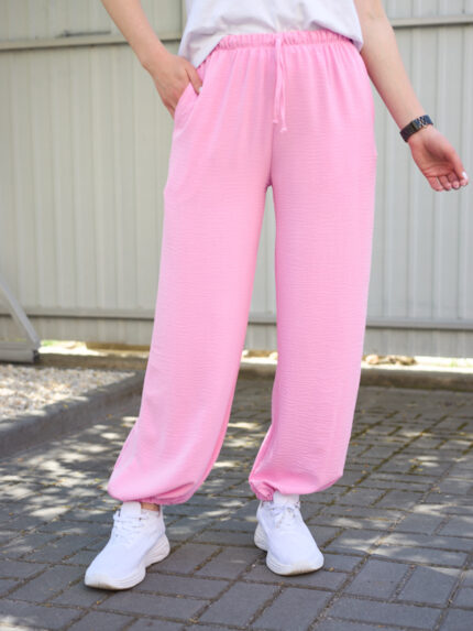 Панталони 26.2937 американски креп, цвят Розов, 40(XS), 42(S), 44(M)