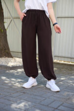 Pants 26.2937 American crepe, color Dark chocolate, 40(XS), 42(S), 44(M)