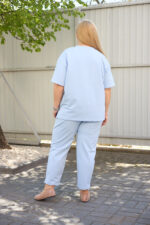 Костюм 26.2678 б Трикотаж двухнитка, колір Блакитний, 48(XL), 50(ХХL), 52(3XL) - Зображення 2