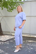 Костюм 26.2678 б Трикотаж двухнитка, колір Лавандовий, 48(XL), 50(ХХL), 52(3XL) - Зображення 3