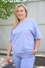 Костюм 26.2678 б Трикотаж двухнитка, колір Лавандовий, 48(XL), 50(ХХL), 52(3XL) - Зображення 6