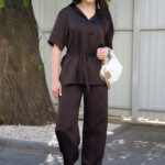 Set 26.2954 Double-Armani-Seide, Farbe Dunkle Schokolade, 42(S), 44(M), 46(L)