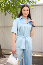 Set 26.2954 double Armani silk, color Light blue, 42(S), 44(M), 46(L) - Image 6