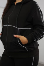 Set 26.2729 Zweifaden-Strickstoff, Farbe Schwarz, 48(XL), 50(XXL), 52(3XL) - Image 4