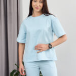 Костюм 26.1553 н Трикотаж двухнитка, колір Небесний, 42(S), 44(М), 46(L)