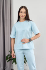 Set 26.1553 tricot dublu, culoare Albastru cer, 42(S), 44(M), 46(L)