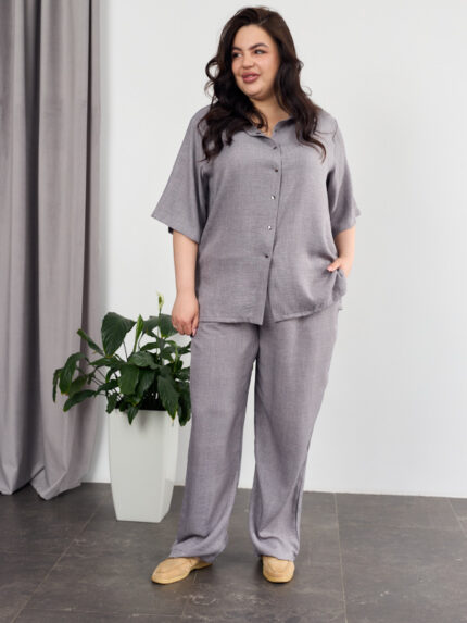 Костюм 26.2931 с.б Льон, колір Темно сірий, 52(3XL), 54(4XL), 56(5XL)