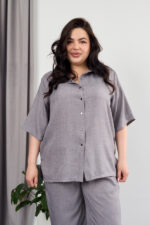 Костюм 26.2931 с.б Льон, колір Темно сірий, 52(3XL), 54(4XL), 56(5XL) - Зображення 6