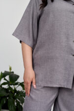 Костюм 26.2931 с.б Льон, колір Темно сірий, 52(3XL), 54(4XL), 56(5XL) - Зображення 5