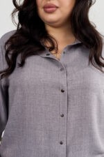 Костюм 26.2931 с.б Льон, колір Темно сірий, 52(3XL), 54(4XL), 56(5XL) - Зображення 4