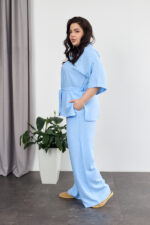 Комплект 26.2656 лен, цвят Светлосин, 48(XL), 50(XXL), 52(3XL) - Image 3